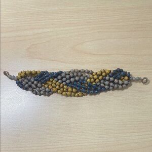 Teng Yue Braided bead Bracelet Yellow, Blue, Grey